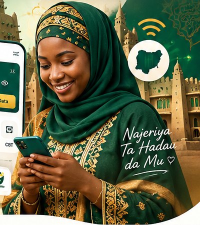 Mace 'yar Arewa tana amfani da waya